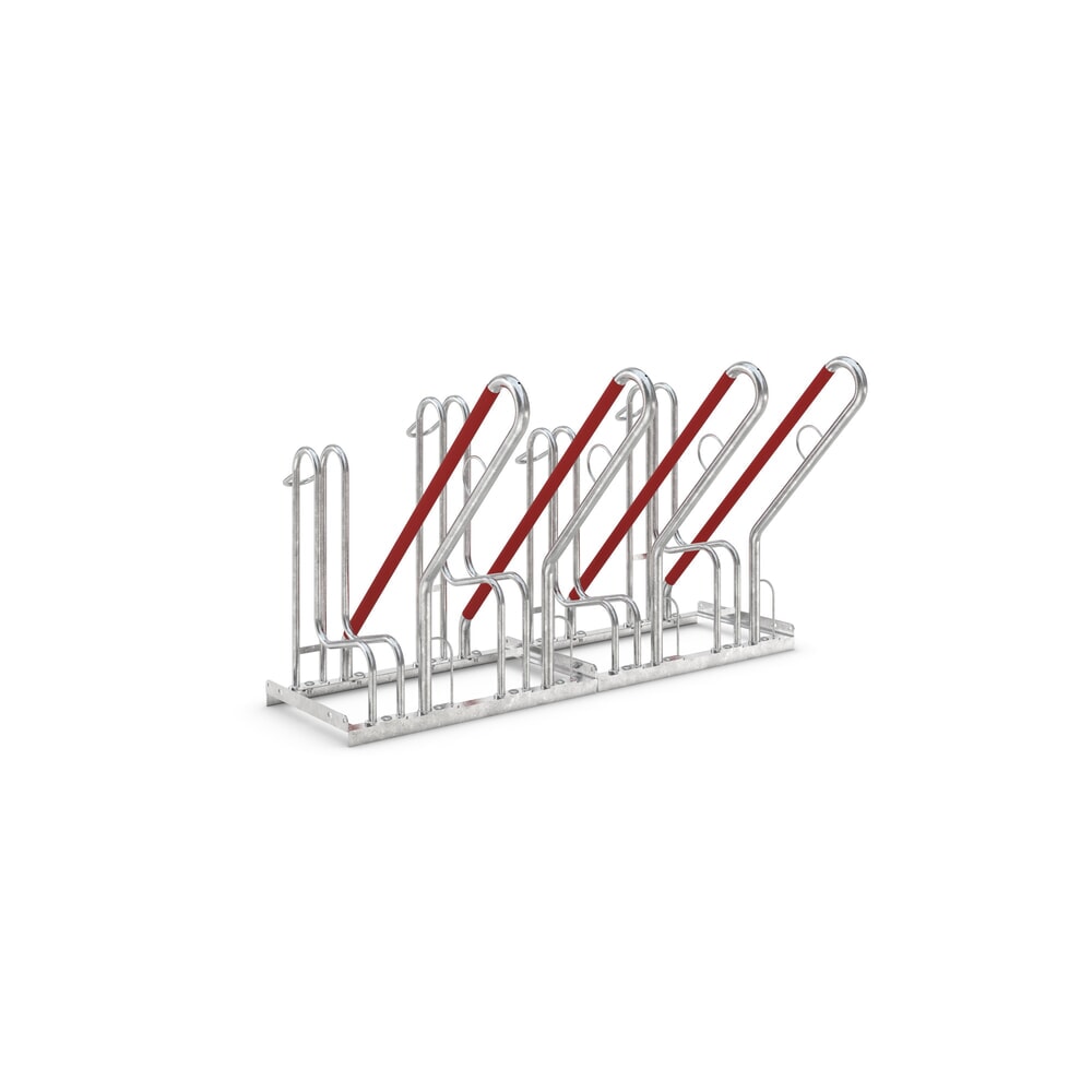 Product afbeelding: Beugelfietsrek, 1-zijdig, 4 plaatsen