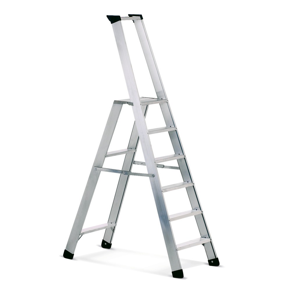Product afbeelding: Staande sportladder Seventec 311 met veiligheidsplatform, 3 treden