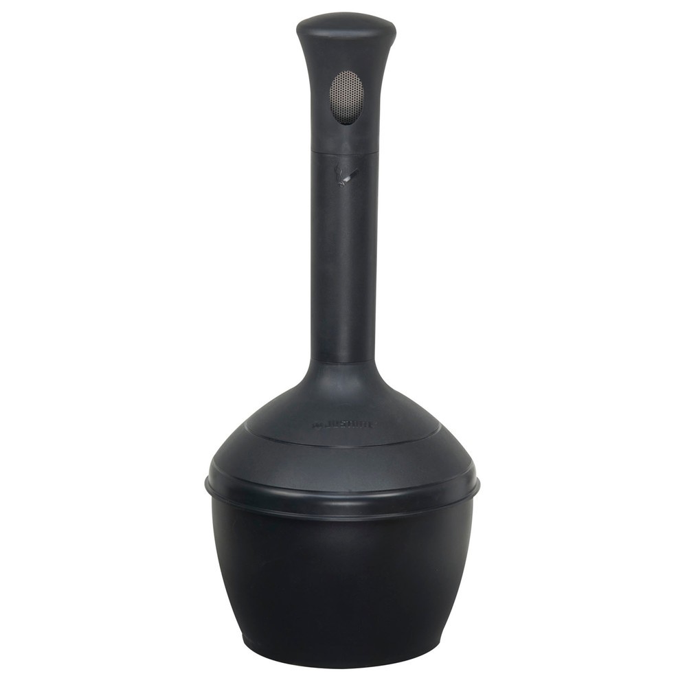 Product afbeelding: Staande veiligheidsasbak Justrite® Premium, vuurdovend, 15 liter, zwart