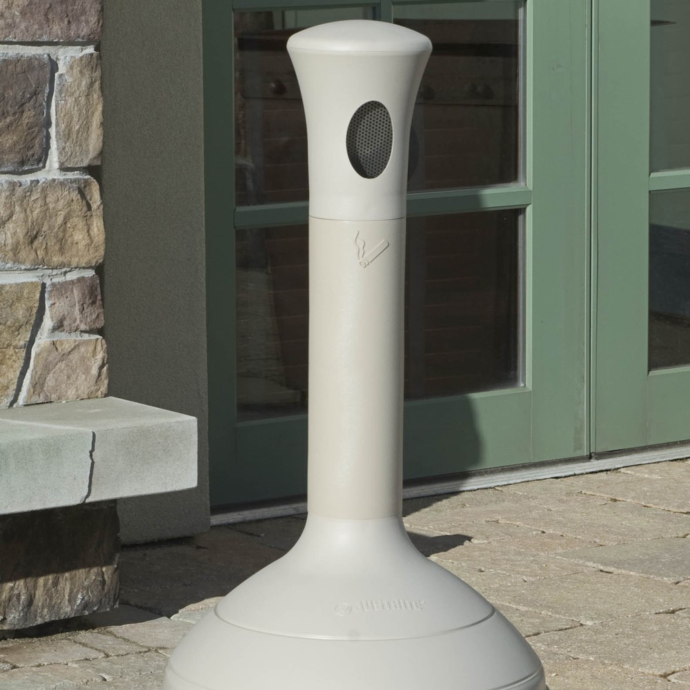 Productafbeelding nr. 2: Staande veiligheidsasbak Justrite® Premium, vuurdovend, 15 liter, beige