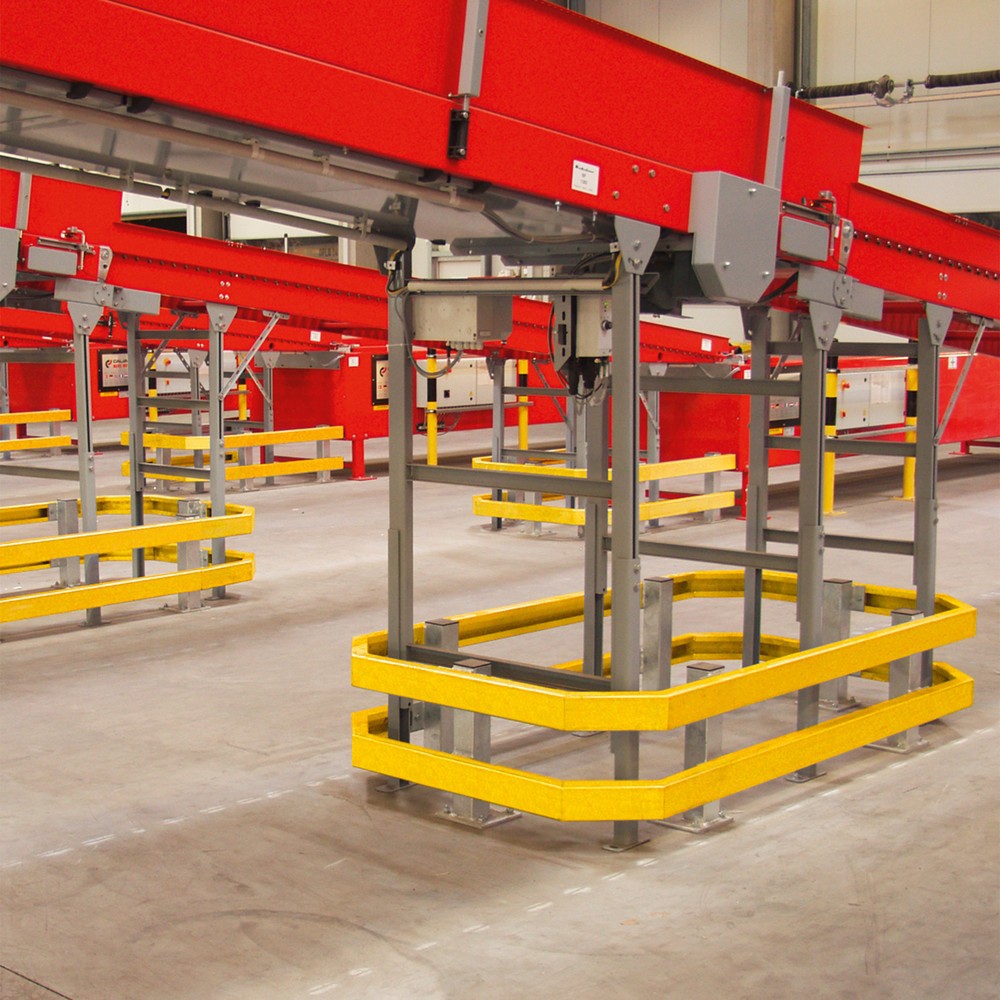 Productafbeelding nr. 2: Vangrails C-profiel, buitengebruik, verzinkt + kunststofcoating, lengte 1.500 mm