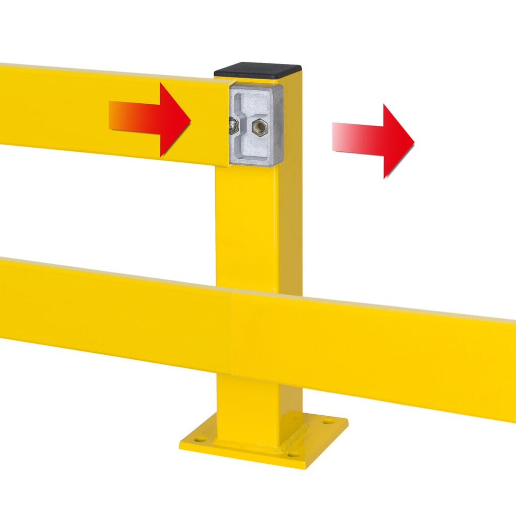 Staander voor vangrails C-profiel, binnengebruik, hoogte 465 mm Productafbeelding nr. 4: Staander voor vangrails C-profiel, binnengebruik, hoogte 465 mm