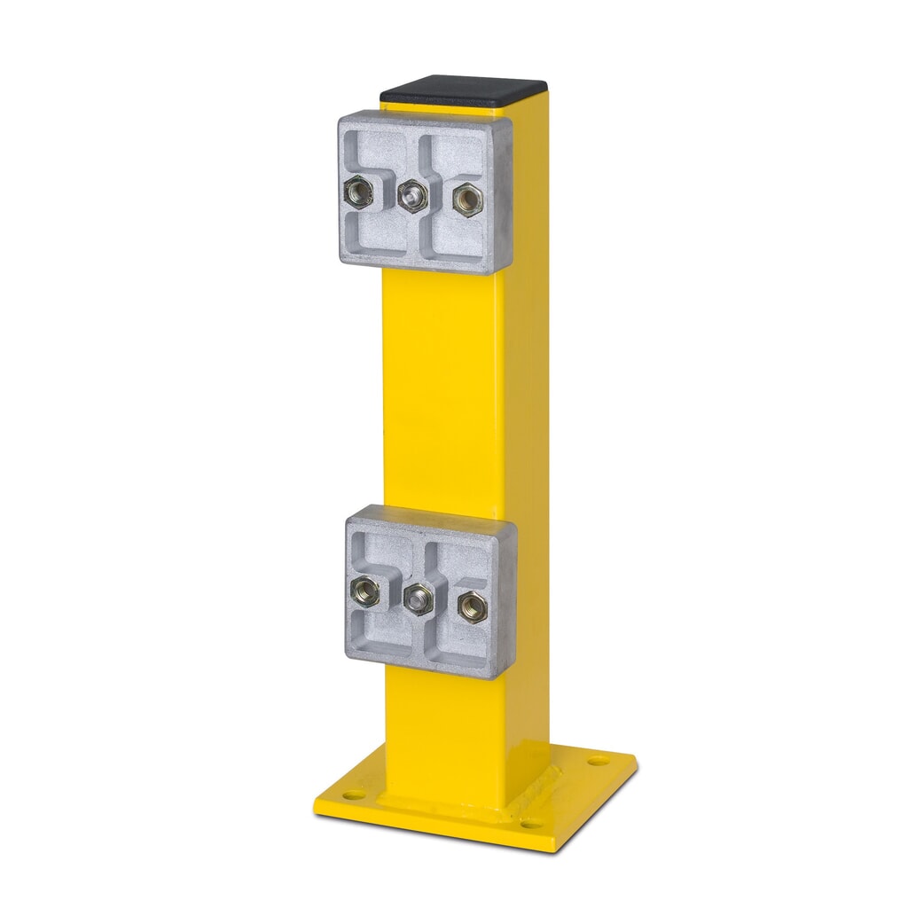 Staander voor vangrails C-profiel, buitengebruik, hoogte 465 mm, geel Productafbeelding nr. 3: Staander voor vangrails C-profiel, buitengebruik, hoogte 465 mm, geel