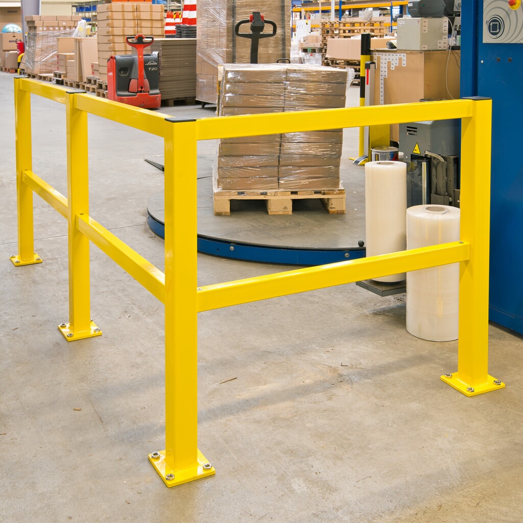 Veiligheidshek S-Line, binnen, hoekpaal, hoogte 1.000 mm Productafbeelding nr. 3: Veiligheidshek S-Line, binnen, hoekpaal, hoogte 1.000 mm
