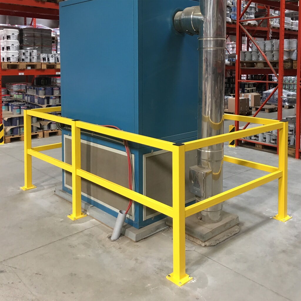 Veiligheidshek S-Line, binnen, hoekpaal, hoogte 1.000 mm Productafbeelding nr. 6: Veiligheidshek S-Line, binnen, hoekpaal, hoogte 1.000 mm