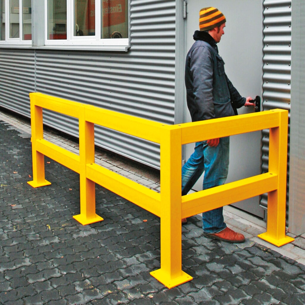 Productafbeelding nr. 4: Veiligheidshek, buiten, begin-/eindpaal, hoogte 1.000 mm