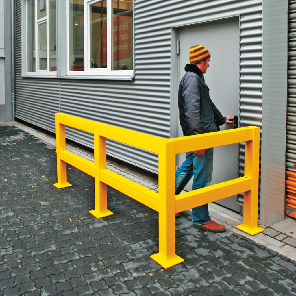Productafbeelding nr. 7: Veiligheidshek, buiten, begin-/eindpaal, hoogte 1.000 mm