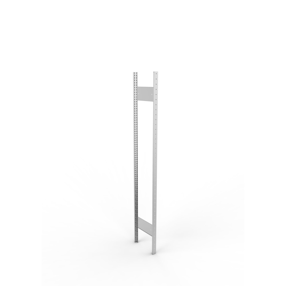 Product afbeelding: Staanderframe voor legbordstelling META, geclincht, 1 tussenruimte, hxb 2.000 x 300 mm, verzinkt
