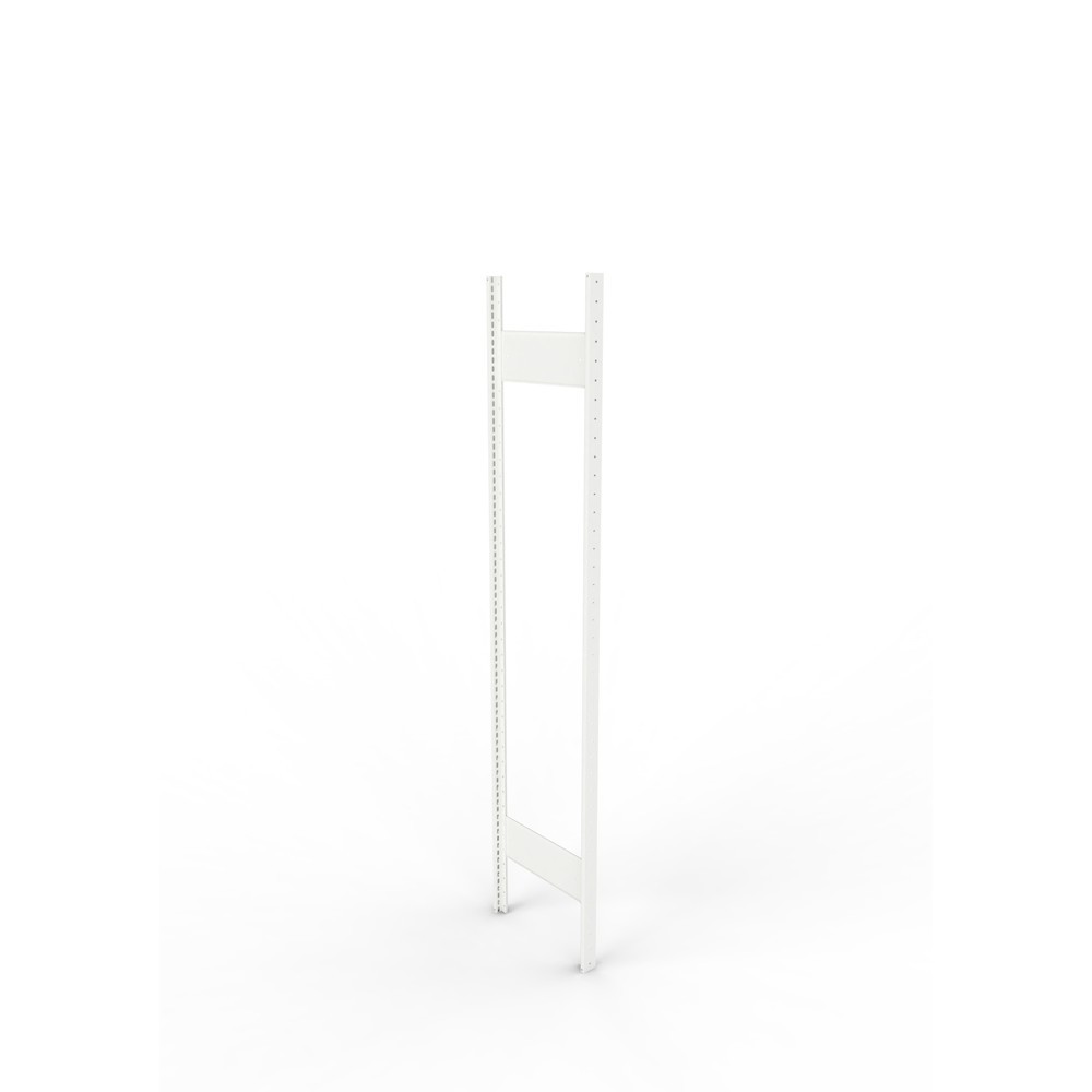 Product afbeelding: Staanderframe voor legbordstelling META, geclincht, 1 tussenruimte, hxb 2.000 x 400 mm, RAL 7035 lichtgrijs