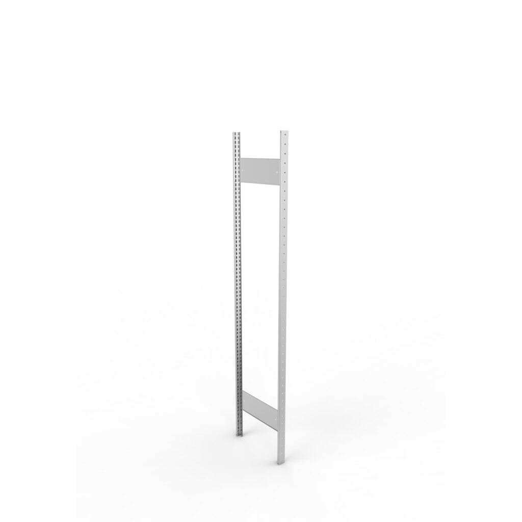Staanderframe voor legbordstelling META, geclincht, 1 tussenruimte, hxb 2.000 x 400 mm, verzinkt Product afbeelding: Staanderframe voor legbordstelling META, geclincht, 1 tussenruimte, hxb 2.000 x 400 mm, verzinkt