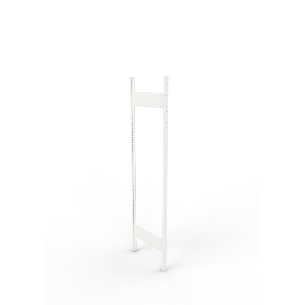 Product afbeelding: Staanderframe voor legbordstelling META, geclincht, 1 tussenruimte, hxb 2.000 x 500 mm, RAL 7035 lichtgrijs