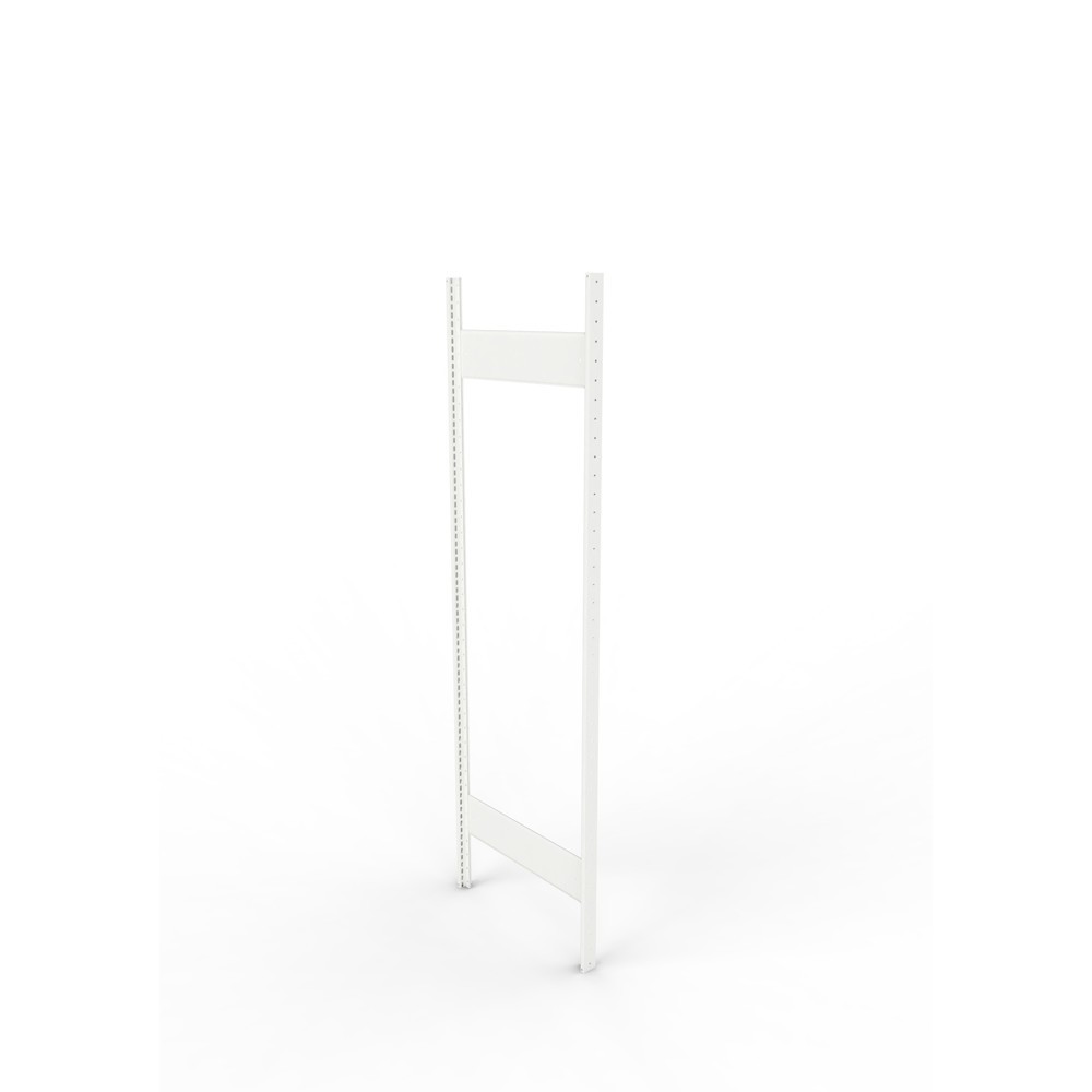 Product afbeelding: Staanderframe voor legbordstelling META, geclincht, 1 tussenruimte, hxb 2.000 x 600 mm, RAL 7035 lichtgrijs
