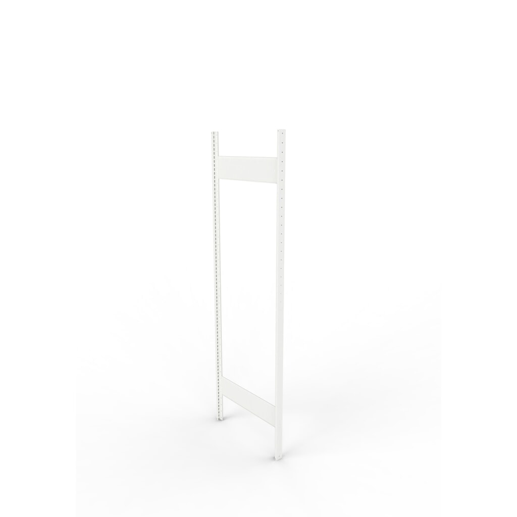 Staanderframe voor legbordstelling META, geclincht, 1 tussenruimte, hxb 2.000 x 600 mm, RAL 7035 lichtgrijs Product afbeelding: Staanderframe voor legbordstelling META, geclincht, 1 tussenruimte, hxb 2.000 x 600 mm, RAL 7035 lichtgrijs