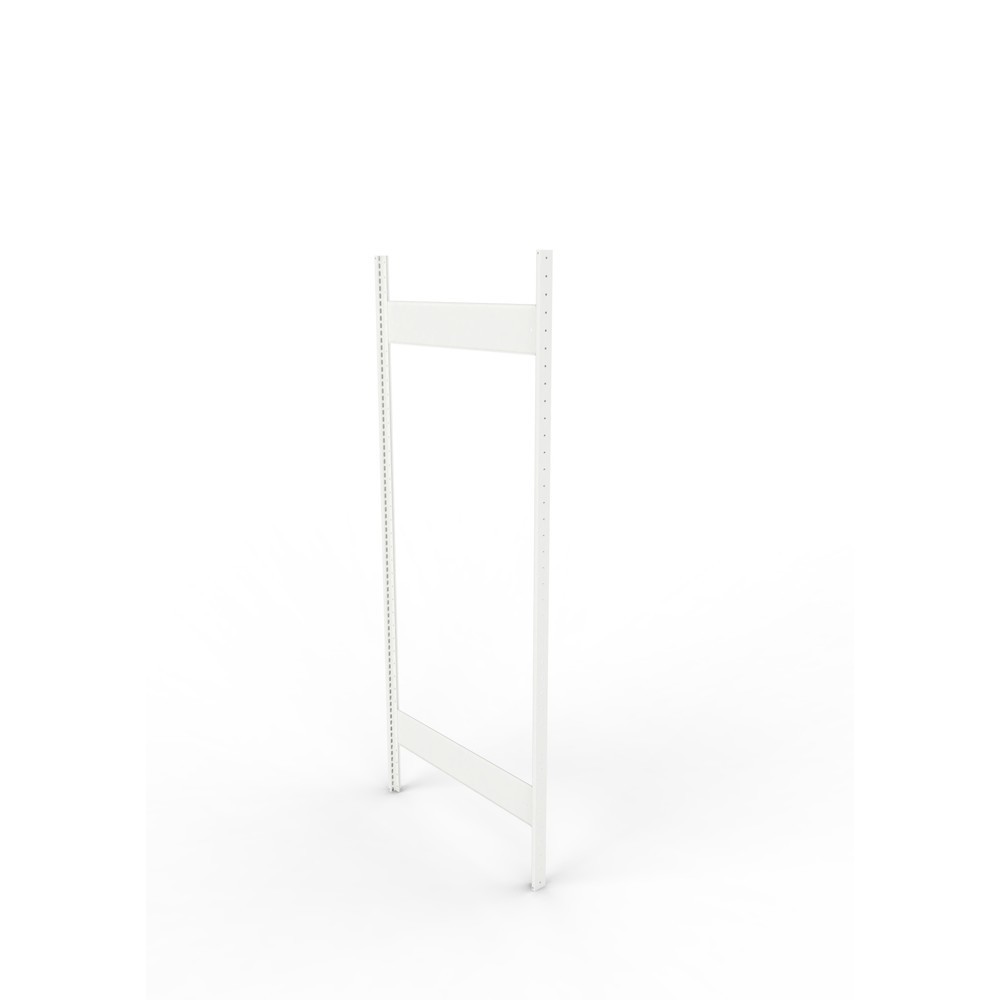 Product afbeelding: Staanderframe voor legbordstelling META, geclincht, 1 tussenruimte, hxb 2.000 x 800 mm, RAL 7035 lichtgrijs
