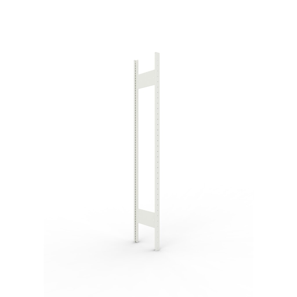 Product afbeelding: Staanderframe voor legbordstelling META, geclincht, 1 tussenruimte, hxb 1.850 x 300 mm, RAL 7035 lichtgrijs
