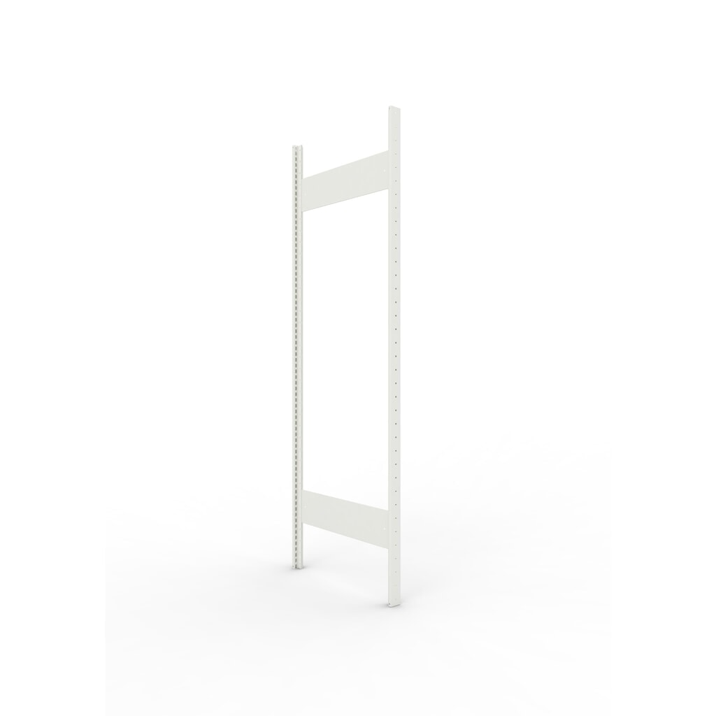 Staanderframe voor legbordstelling META, geclincht, 1 tussenruimte, hxb 1.850 x 600 mm, RAL 7035 lichtgrijs Product afbeelding: Staanderframe voor legbordstelling META, geclincht, 1 tussenruimte, hxb 1.850 x 600 mm, RAL 7035 lichtgrijs