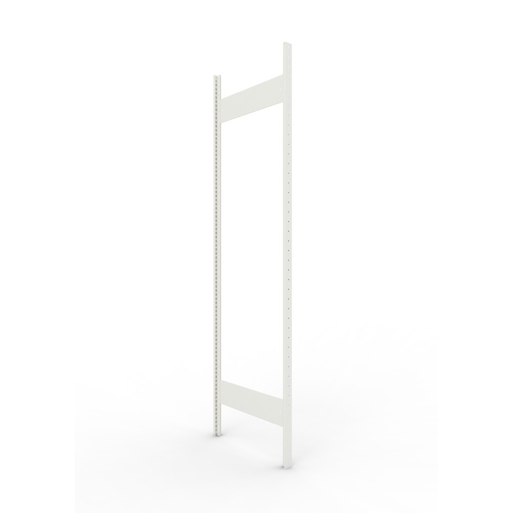 Product afbeelding: Staanderframe voor legbordstelling META, geclincht, 1 tussenruimte, hxb 2.200 x 600 mm, RAL 7035 lichtgrijs