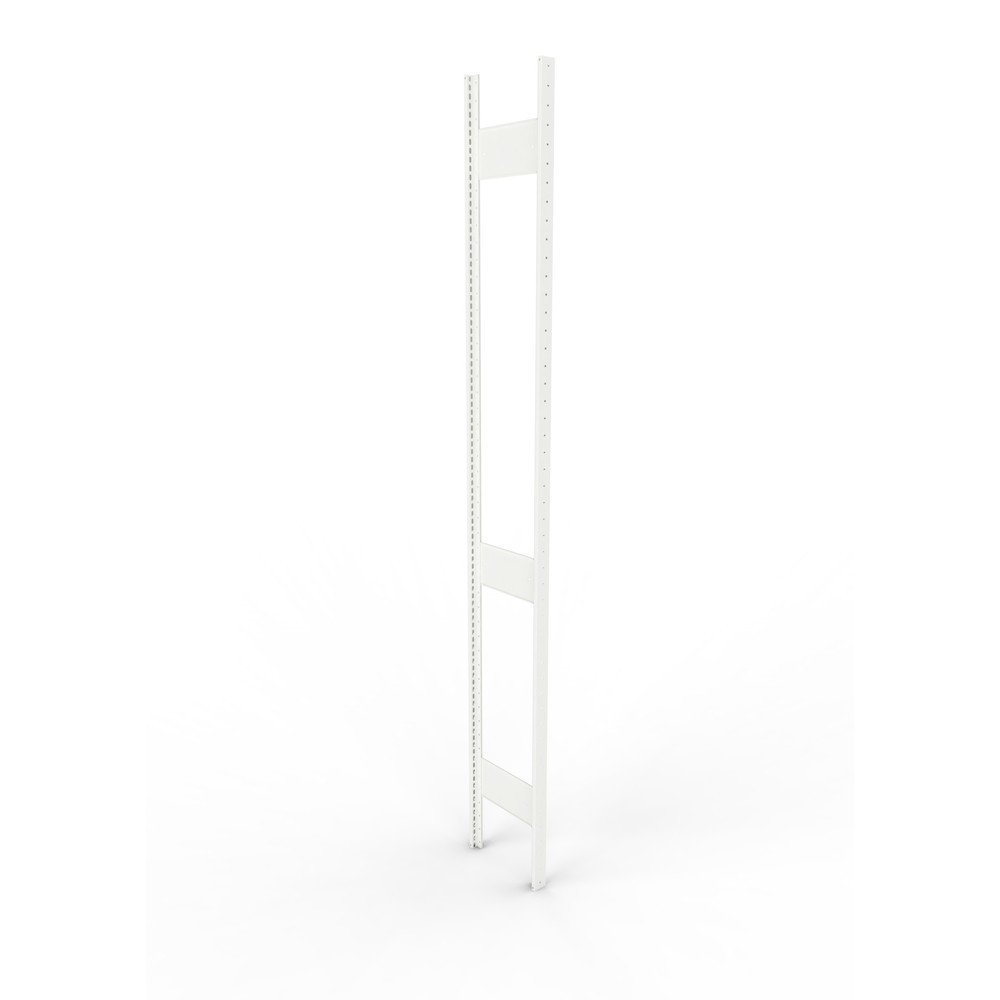 Product afbeelding: Staanderframe voor legbordstelling META, geclincht, 2 tussenruimten, hxb 2.500 x 300 mm, RAL 7035 lichtgrijs