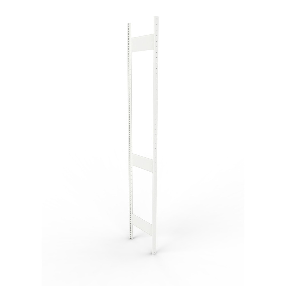Product afbeelding: Staanderframe voor legbordstelling META, geclincht, 2 tussenruimten, hxb 2.500 x 400 mm, RAL 7035 lichtgrijs