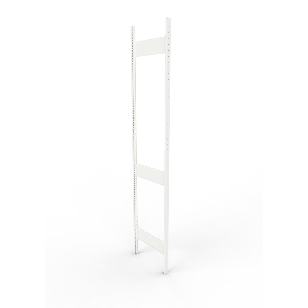 Product afbeelding: Staanderframe voor legbordstelling META, geclincht, 2 tussenruimten, hxb 2.500 x 500 mm, RAL 7035 lichtgrijs
