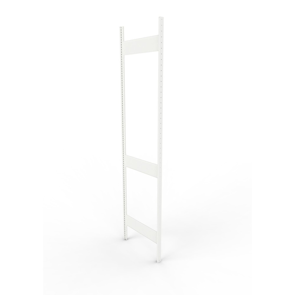 Product afbeelding: Staanderframe voor legbordstelling META, geclincht, 2 tussenruimten, hxb 2.500 x 600 mm, RAL 7035 lichtgrijs