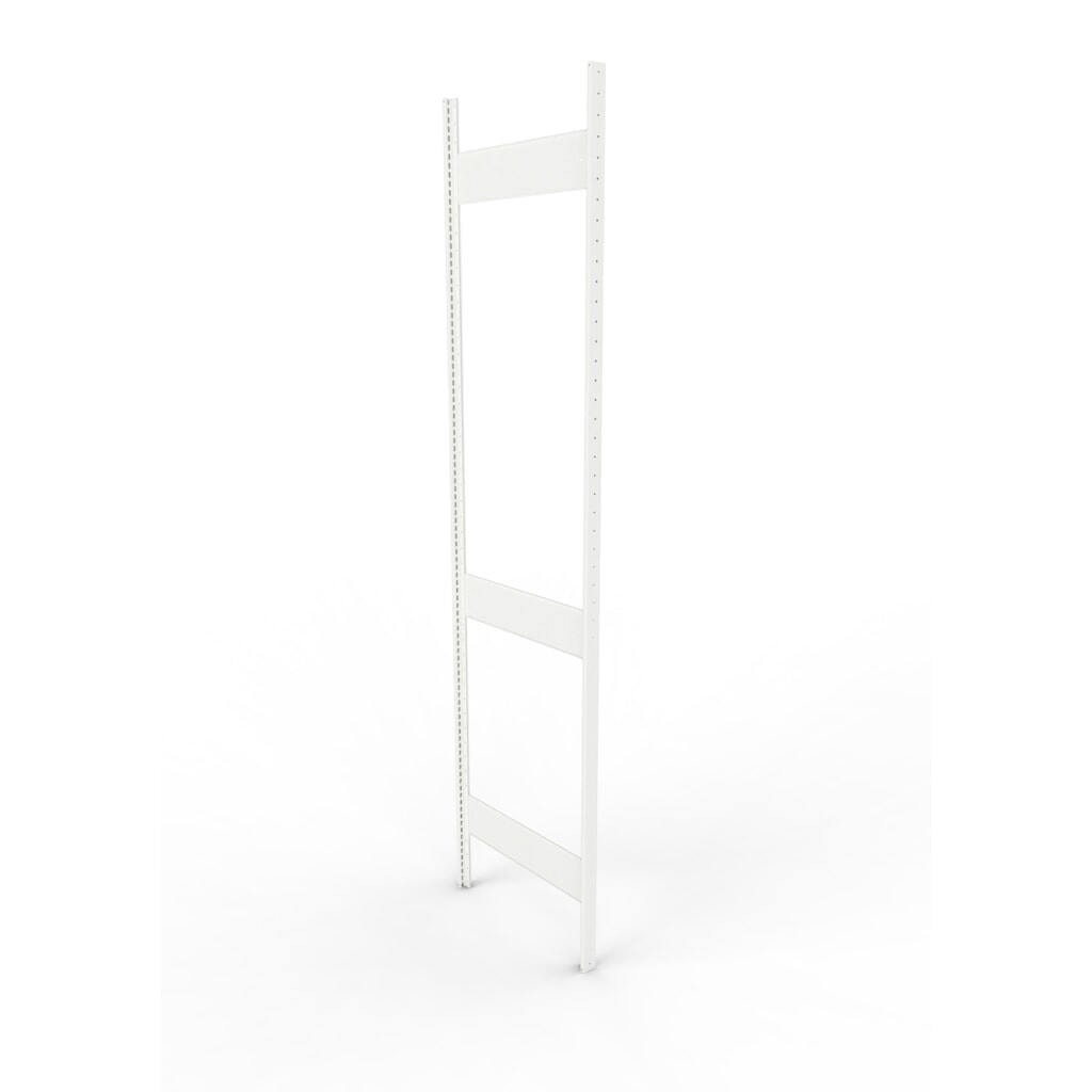 Product afbeelding: Staanderframe voor legbordstelling META, geclincht, 2 tussenruimten, hxb 2.500 x 600 mm, RAL 7035 lichtgrijs