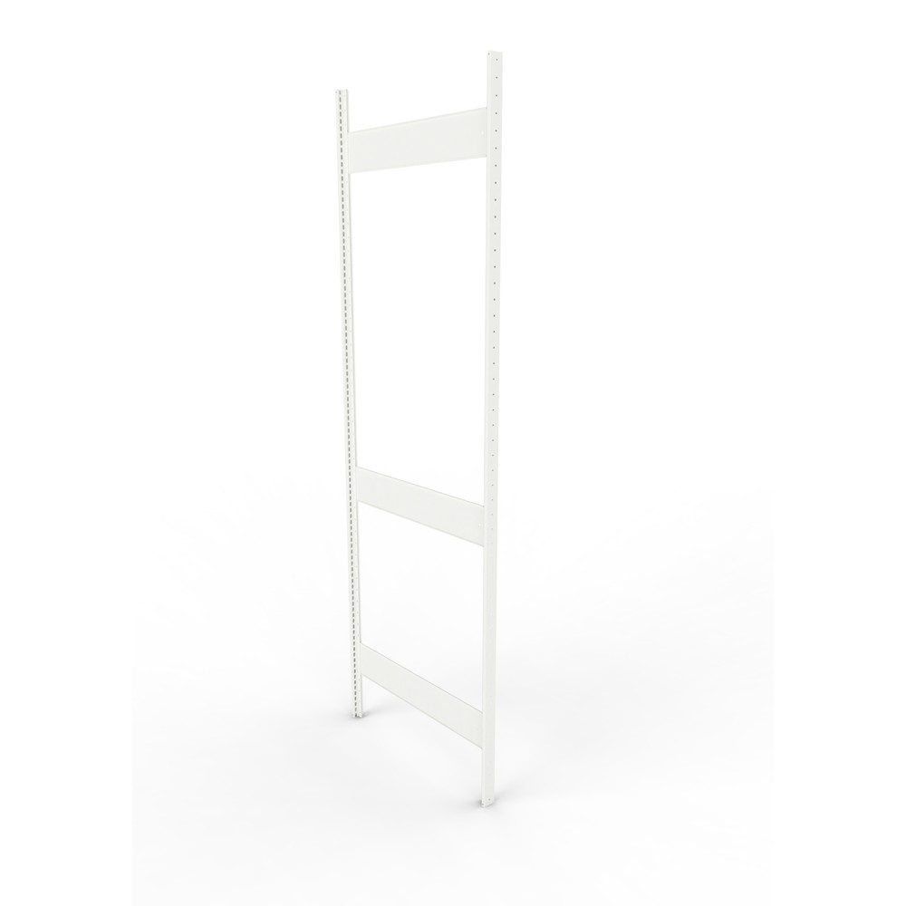 Product afbeelding: Staanderframe voor legbordstelling META, geclincht, 2 tussenruimten, hxb 2.500 x 800 mm, RAL 7035 lichtgrijs