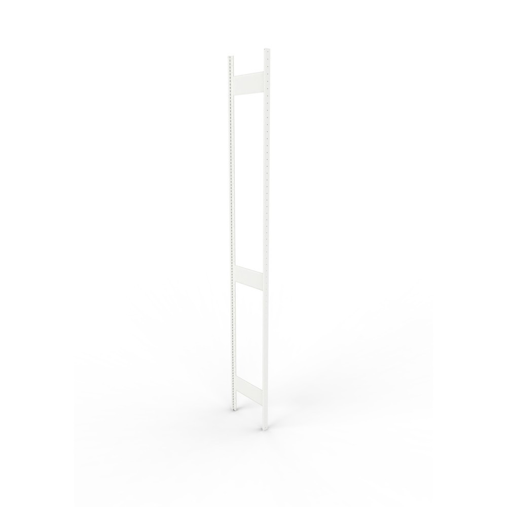 Product afbeelding: Staanderframe voor legbordstelling META, geclincht, 2 tussenruimten, hxb 3.000 x 400 mm, RAL 7035 lichtgrijs