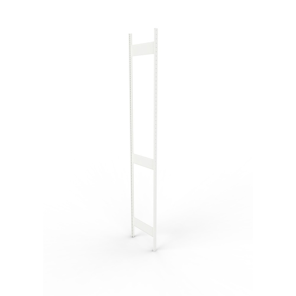 Product afbeelding: Staanderframe voor legbordstelling META, geclincht, 2 tussenruimten, hxb 3.000 x 500 mm, RAL 7035 lichtgrijs