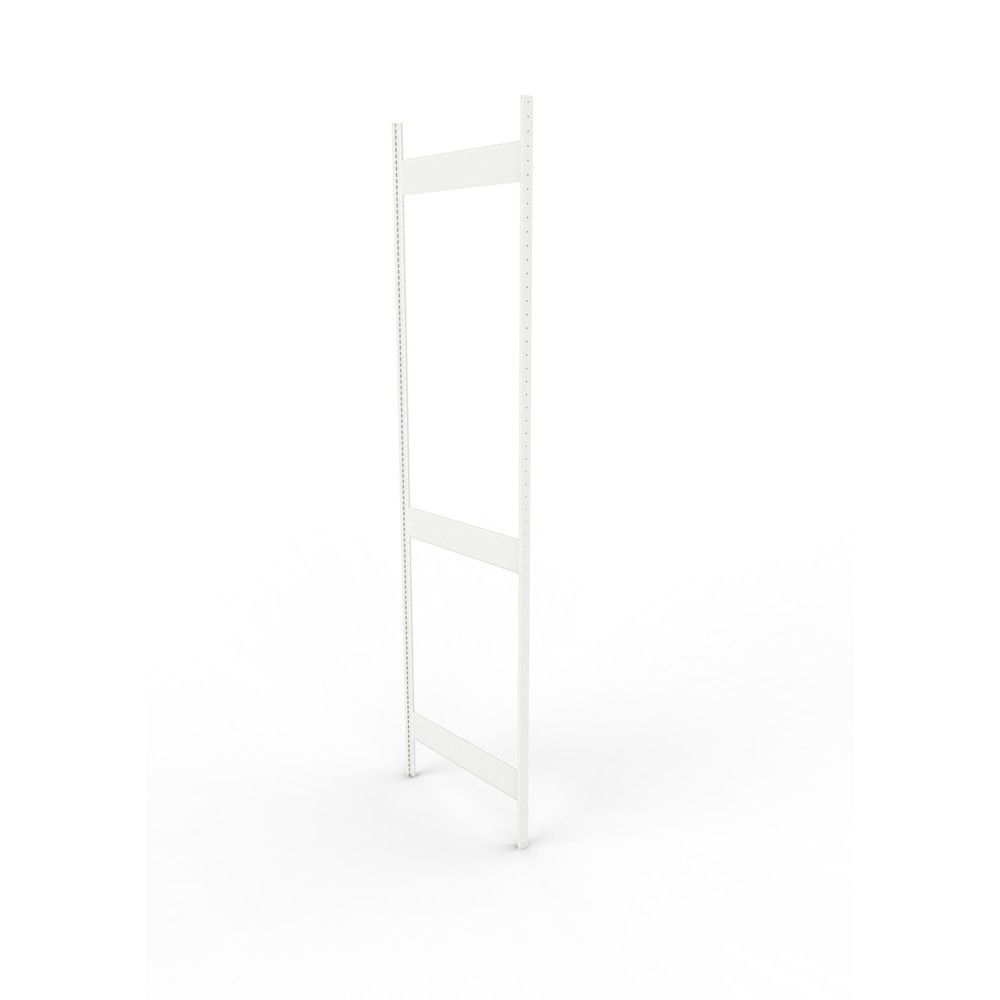 Product afbeelding: Staanderframe voor legbordstelling META, geclincht, 2 tussenruimten, hxb 3.000 x 800 mm, RAL 7035 lichtgrijs