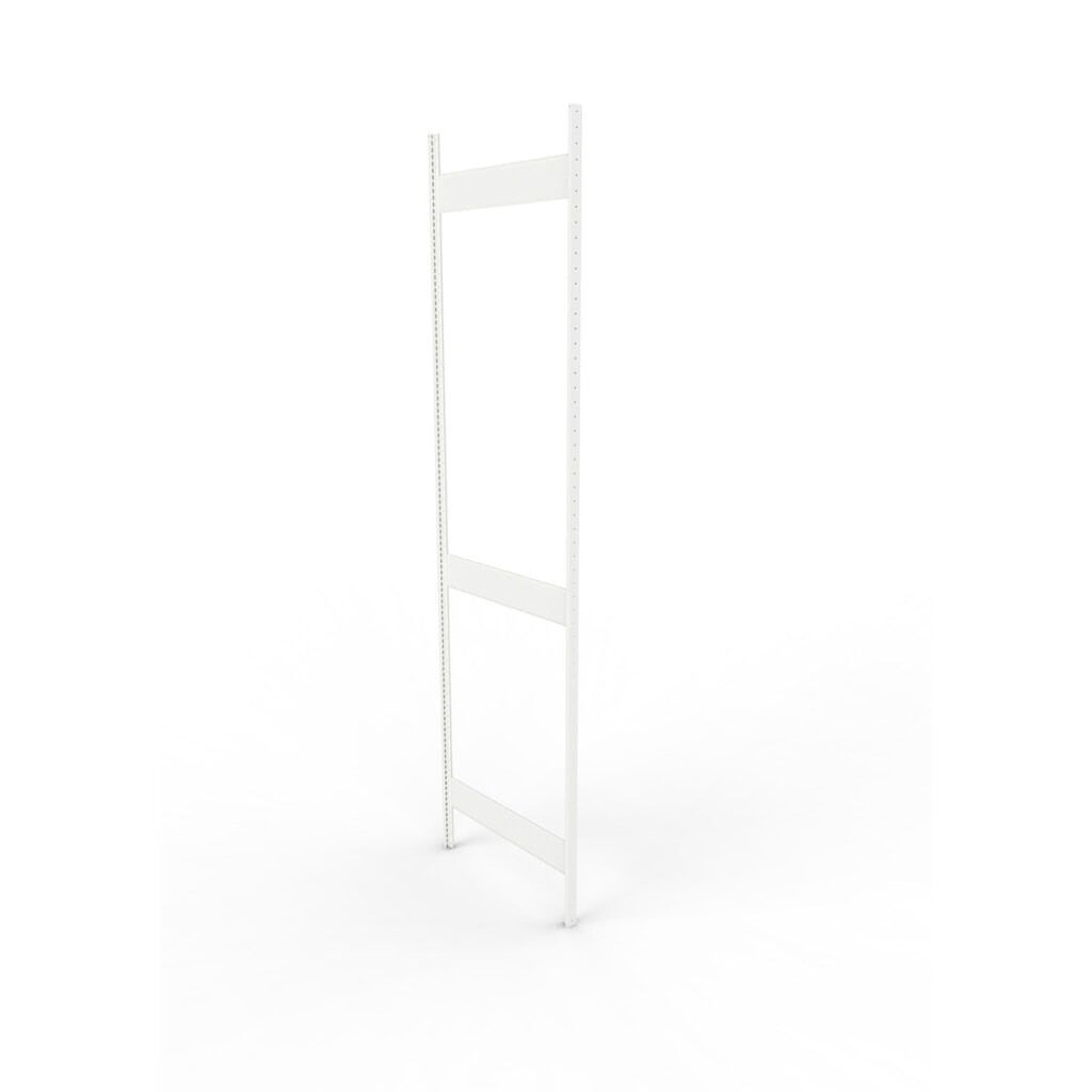 Product afbeelding: Staanderframe voor legbordstelling META, geclincht, 2 tussenruimten, hxb 3.000 x 800 mm, RAL 7035 lichtgrijs