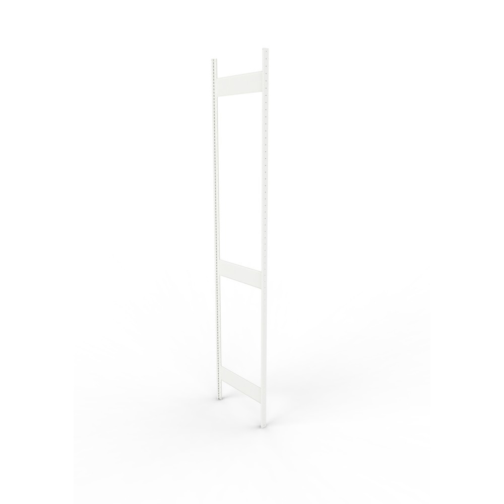 Product afbeelding: Staanderframe voor legbordstelling META, geclincht, 2 tussenruimten, hxb 3.000 x 600 mm, RAL 7035 lichtgrijs