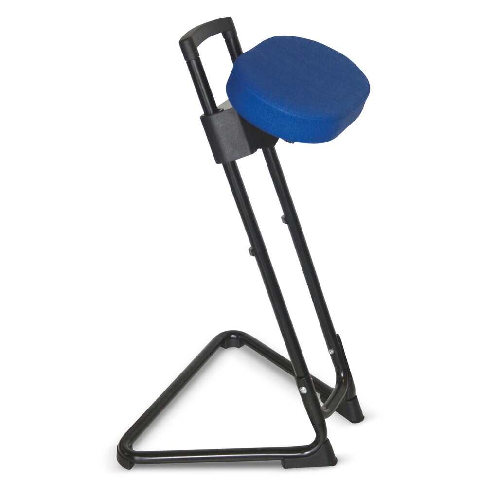 Product afbeelding: Stahulp, draai- en kantelbare zitting uit kunstleer, zithoogte 600-850 mm, vuurrood/zwart