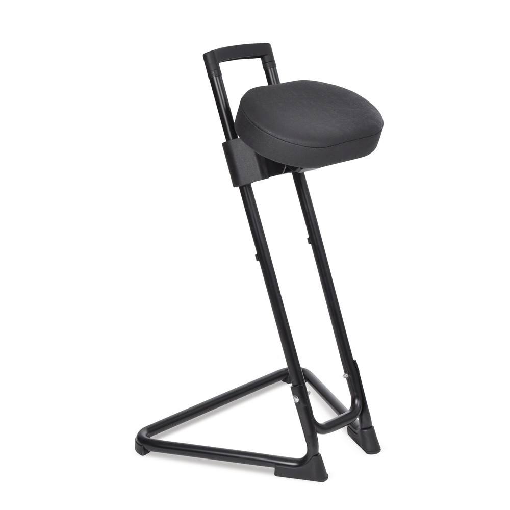 Productafbeelding nr. 3: Stahulp, draai- en kantelbare zitting uit kunstleer, zithoogte 600-850 mm, vuurrood/zwart
