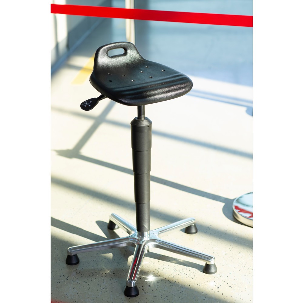 Productafbeelding nr. 4: Stahulp, draai- en kantelbare PU-zitting, zithoogte 620-880 mm, aluminium onderstel, handgreep