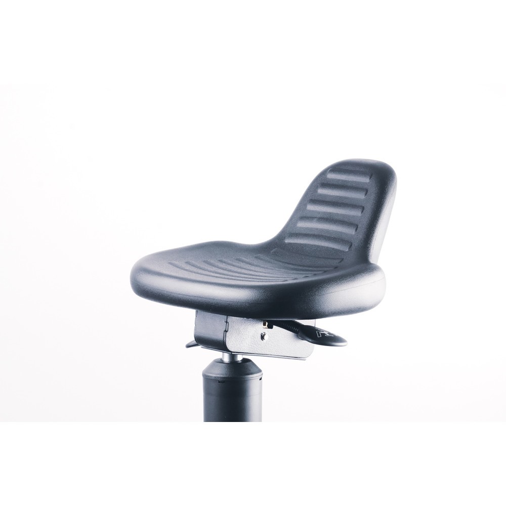 Productafbeelding nr. 6: Stahulp, draai- en kantelbare PU-zitting, zithoogte 620-890 mm, stalen onderstel, korte rugleuning