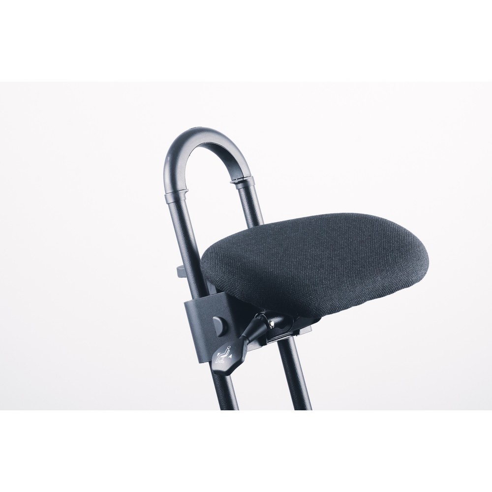 Productafbeelding nr. 12: Stahulp met wielen, stofbekleding, zithoogte 610-860 mm, vloerglijders, voet