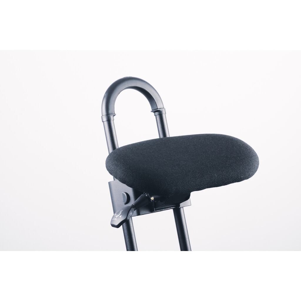 Stahulp met wielen, stofbekleding, zithoogte 610-860 mm, vloerglijders, voet Productafbeelding nr. 13: Stahulp met wielen, stofbekleding, zithoogte 610-860 mm, vloerglijders, voet