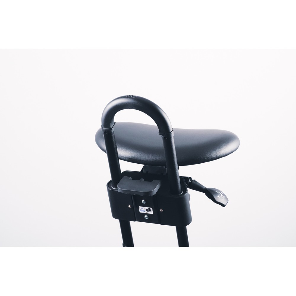Productafbeelding nr. 4: Stahulp met wielen, kantelbare zitting van kunstleer, zithoogte 615-860 mm
