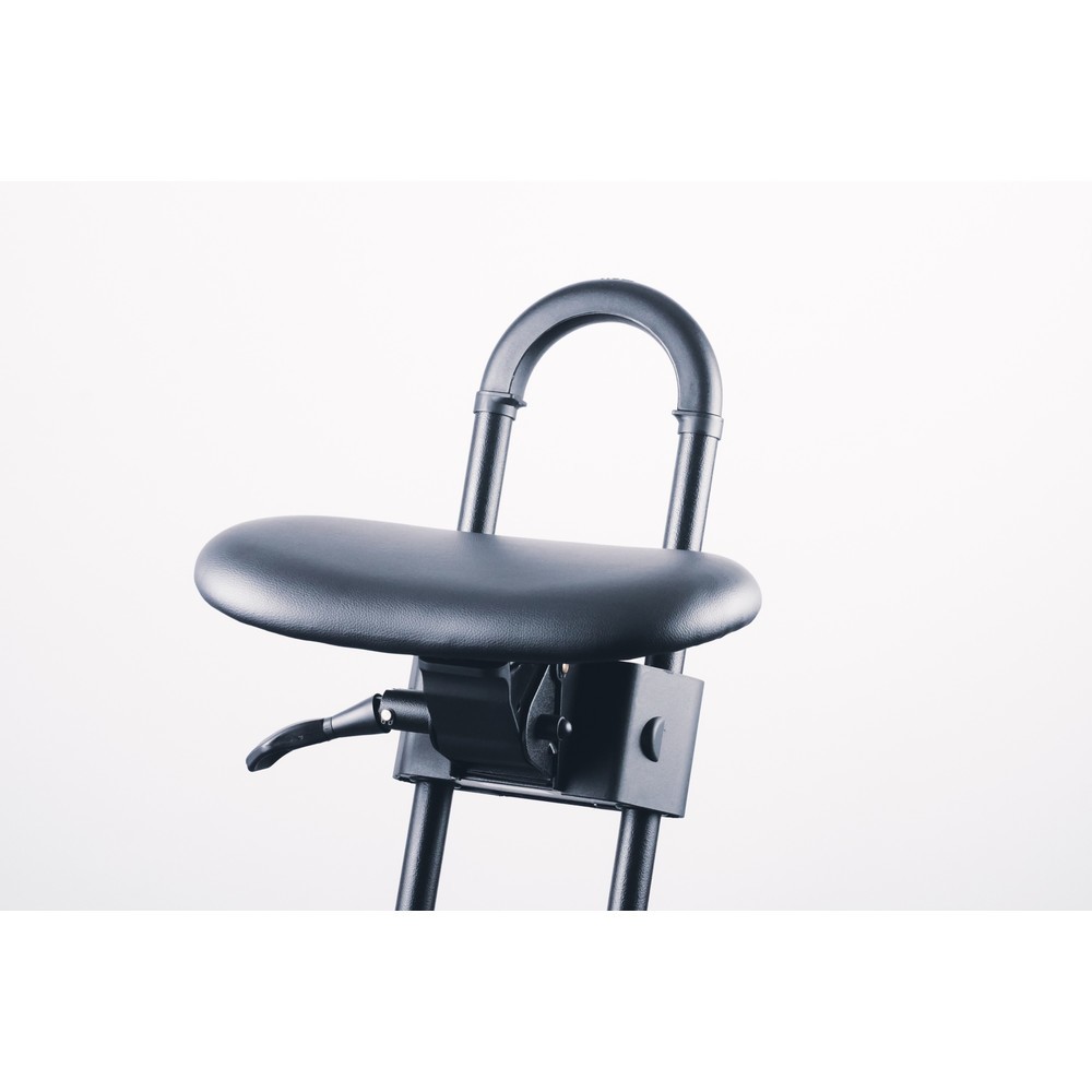 Productafbeelding nr. 10: Stahulp met wielen, kantelbare zitting van kunstleer, zithoogte 615-860 mm