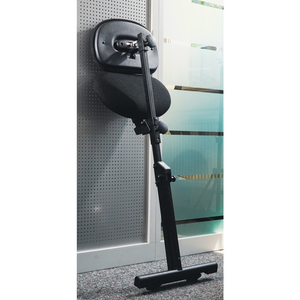 Productafbeelding nr. 2: Stahulp meychair, klapbaar, zithoogte 540-900 mm, vloerglijders, zwart