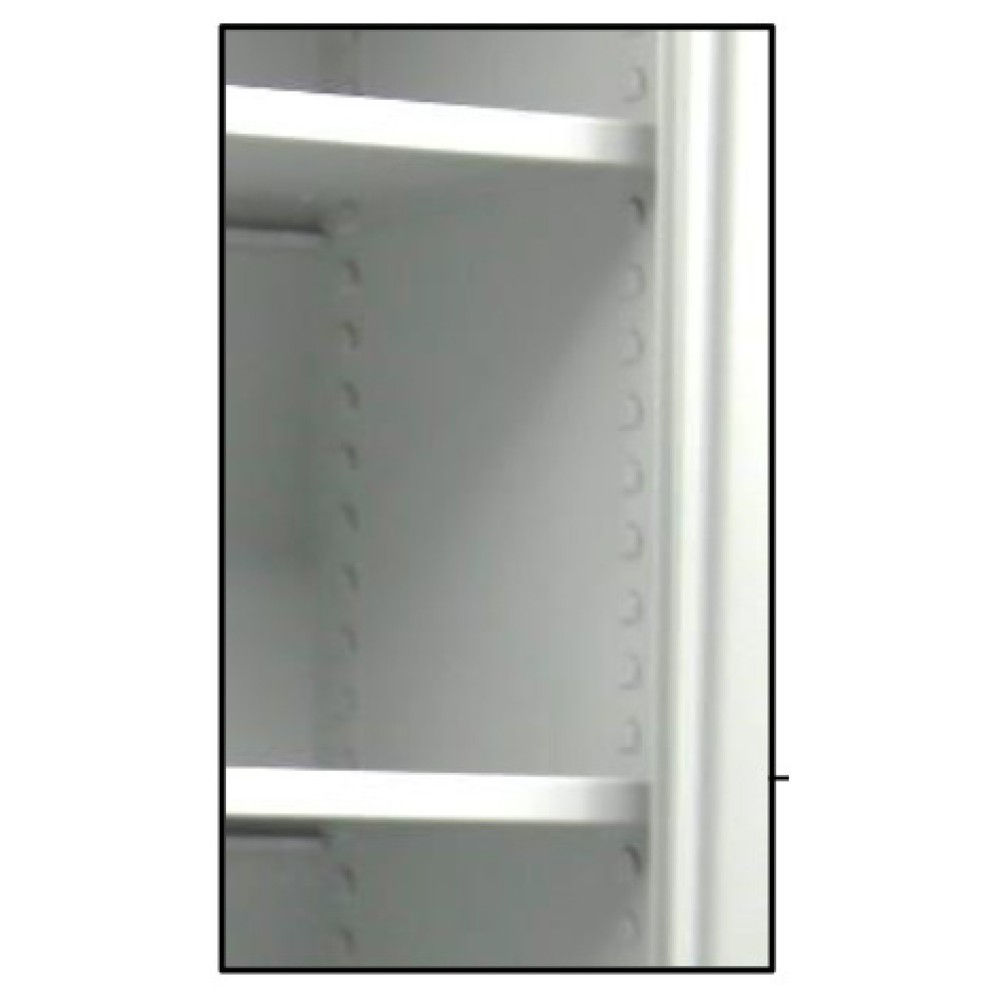 Productafbeelding nr. 4: Draaideurkast HEMMDAL HF-ST, 5 OH, hxbxd 1950 x 920 x 600 mm, verzinkte legborden, lichtgrijs