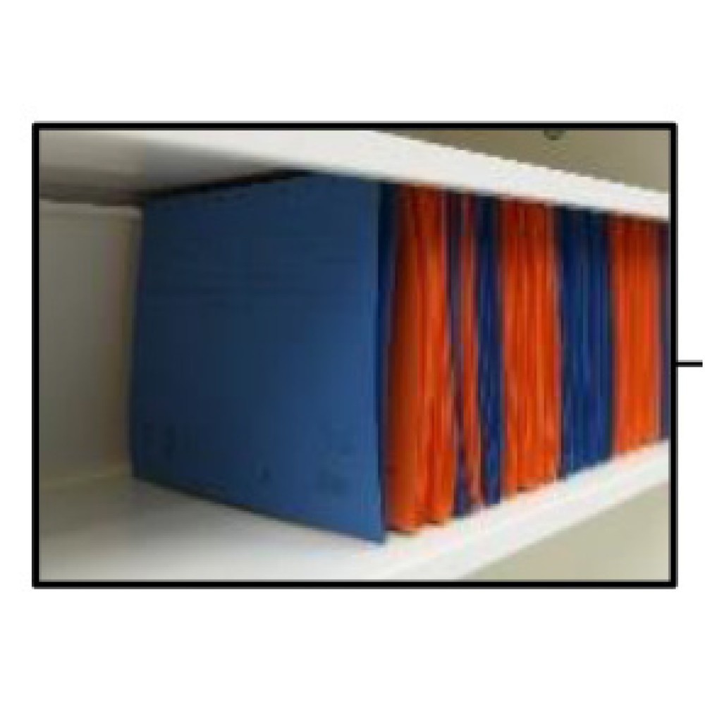 Productafbeelding nr. 5: Draaideurkast HEMMDAL HF-ST, 5 OH, hxbxd 1950 x 920 x 600 mm, verzinkte legborden, lichtgrijs