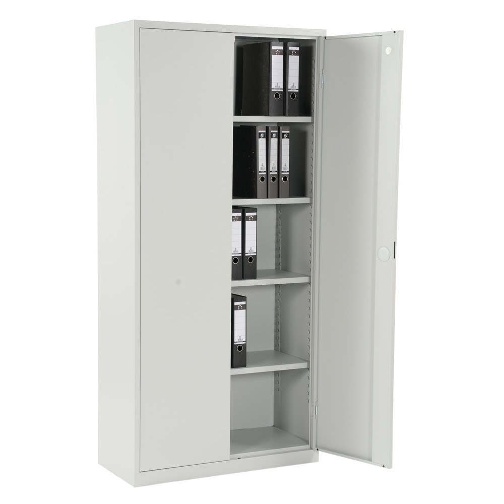 Productafbeelding nr. 8: Draaideurkast HEMMDAL HF-ST, 5 OH, hxbxd 1950 x 920 x 600 mm, verzinkte legborden, lichtgrijs