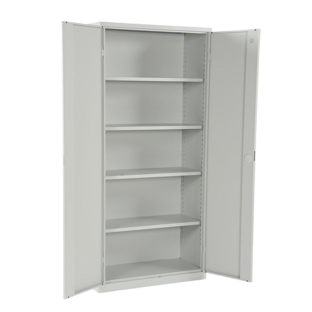 Productafbeelding nr. 9: Draaideurkast HEMMDAL HF-ST, 5 OH, hxbxd 1950 x 920 x 600 mm, verzinkte legborden, lichtgrijs