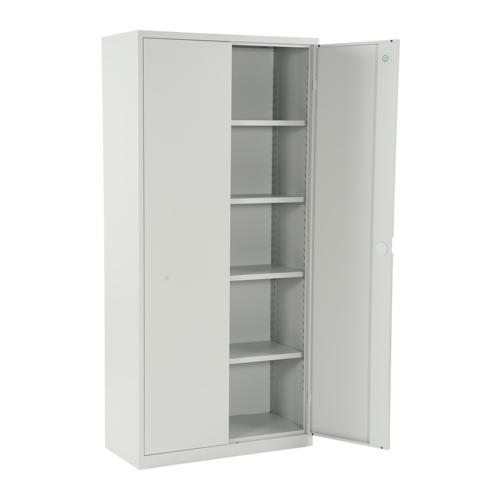 Productafbeelding nr. 10: Draaideurkast HEMMDAL HF-ST, 5 OH, hxbxd 1950 x 920 x 600 mm, verzinkte legborden, lichtgrijs