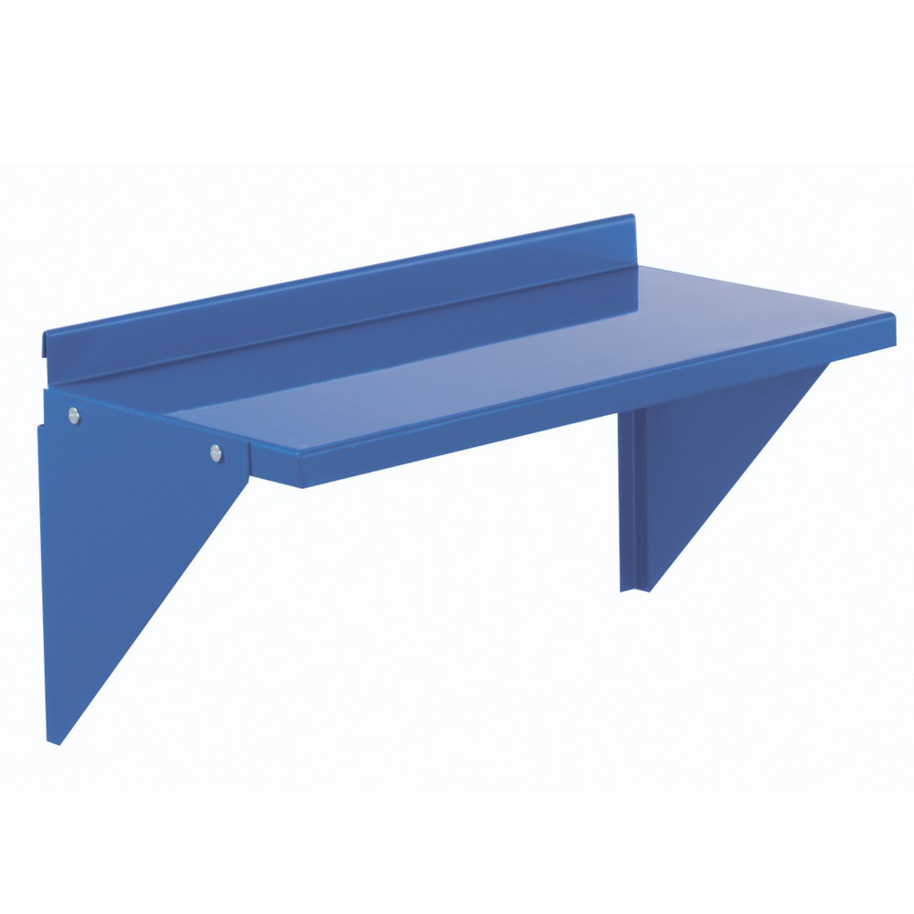 Product afbeelding: Stalen legbord (klein) voor gegroefde platen, bxd 500 x 260 mm, lichtgrijs