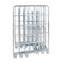 Productafbeelding nr. 2: Stalen rolcontainer BASIC, nestbaar, hxbxd 1.665 x 700 x 800 mm, 3-zijdig