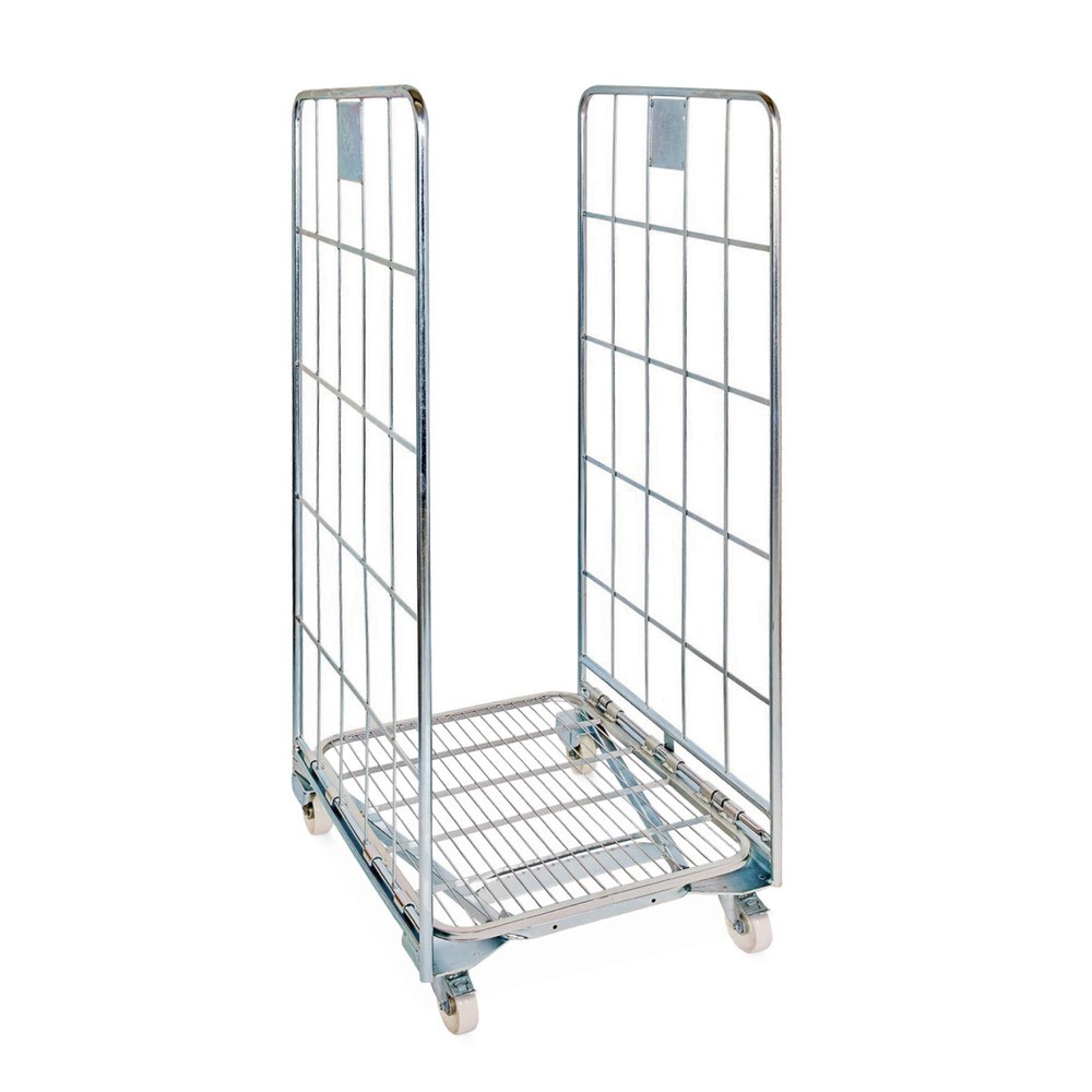 Product afbeelding: Stalen rolcontainer BASIC, nestbaar, hxbxd 1.665 x 700 x 800 mm, 2-zijdig