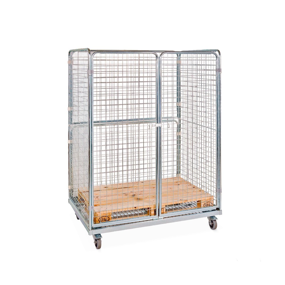 Product afbeelding: Stalen rolcontainer, formaat europallet, 4 zijdig, laadoppervlak 1.298 x 887 mm